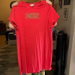 Calvin Klein Red Short Sleeve Tee